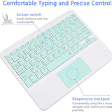 10 inch Wireless Bluetooth Lightweight Keyboards w/ Touchpad Universal For Window, Android and IOS