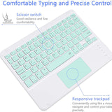 10 inch Wireless Bluetooth Lightweight Keyboards w/ Touchpad Universal For Window, Android and IOS