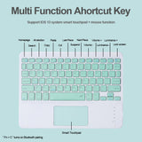10 inch Wireless Bluetooth Lightweight Keyboards w/ Touchpad Universal For Window, Android and IOS