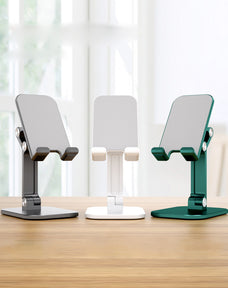 Foldable Portable Desktop Phone Holder Free Angle Adjustment Suitable for Phone and Tablets