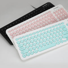 96 Keys D520 Universal Round Key Computer USB Wired Keyboard Mini Portable Ergonomical