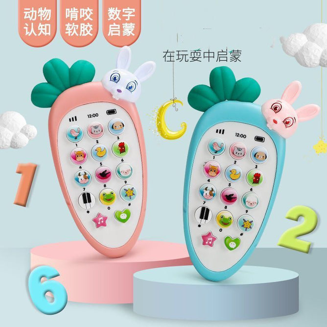 Baby Cellphone Toy Adorable Early Educational Phone with 14 Keys 5 Modes Learning Phone Toy