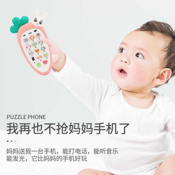 Baby Cellphone Toy Adorable Early Educational Phone with 14 Keys 5 Modes Learning Phone Toy