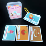 Baby YoYo Kids Feeling English Learning Word Card Pocket Flash Cards Preschool Educational Toys For Toddler