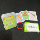 Baby YoYo Kids Feeling English Learning Word Card Pocket Flash Cards Preschool Educational Toys For Toddler