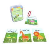 Baby YoYo Kids Feeling English Learning Word Card Pocket Flash Cards Preschool Educational Toys For Toddler