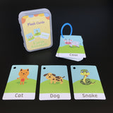 Baby YoYo Kids Feeling English Learning Word Card Pocket Flash Cards Preschool Educational Toys For Toddler