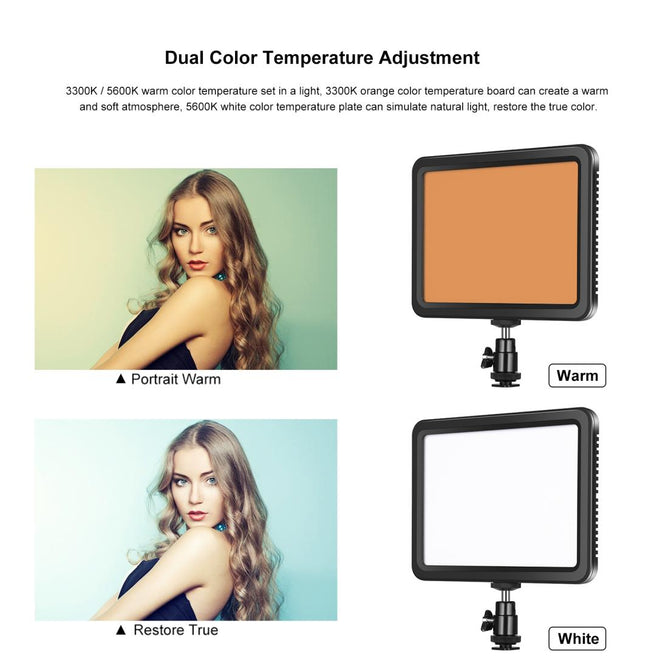 PULUZ PU4116 Studio Light Video Photo Light 116 LEDs 12W 3300-5600K Dimmable with Remote Control