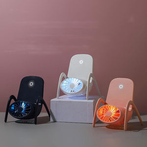 Creative Desktop Table Fan Wireless Phone Stands Fan Bracket Fan Portable For School Office Studyroom Decoration Air Cooler