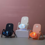 Creative Desktop Table Fan Wireless Phone Stands Fan Bracket Fan Portable For School Office Studyroom Decoration Air Cooler