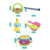 5pcs/set Musical Instrument Kids Music Toys Roll Drum Musical Instruments Toy for  Children (Random Color)