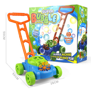 Big Size Hand Push Automatic Bubble Tank Car Baby Walk Outdoor Electric Machine With Music Kids Water Toy