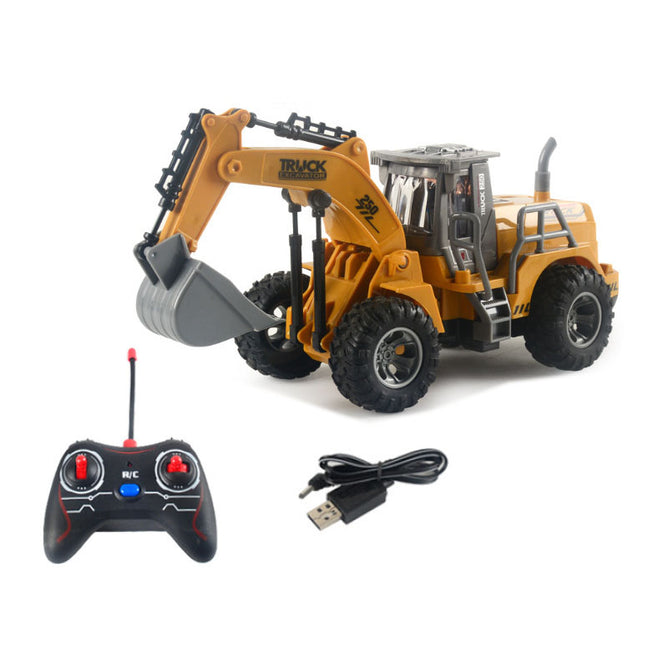Diecast Heavy Metal RC Remote Control 6 Channel Power Construction Toys For Kids