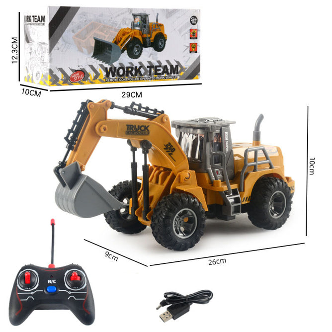 Diecast Heavy Metal RC Remote Control 6 Channel Power Construction Toys For Kids