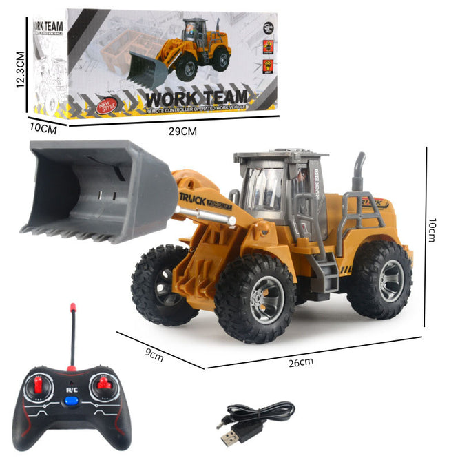 Diecast Heavy Metal RC Remote Control 6 Channel Power Construction Toys For Kids