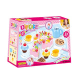 54Pcs Simulation DIY Cutting Birthday Cake Combo Toy Playset for Playing House Game Decoration Kid Gift