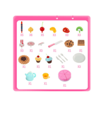 54Pcs Simulation DIY Cutting Birthday Cake Combo Toy Playset for Playing House Game Decoration Kid Gift