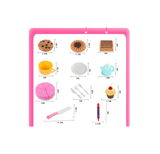 54Pcs Simulation DIY Cutting Birthday Cake Combo Toy Playset for Playing House Game Decoration Kid Gift