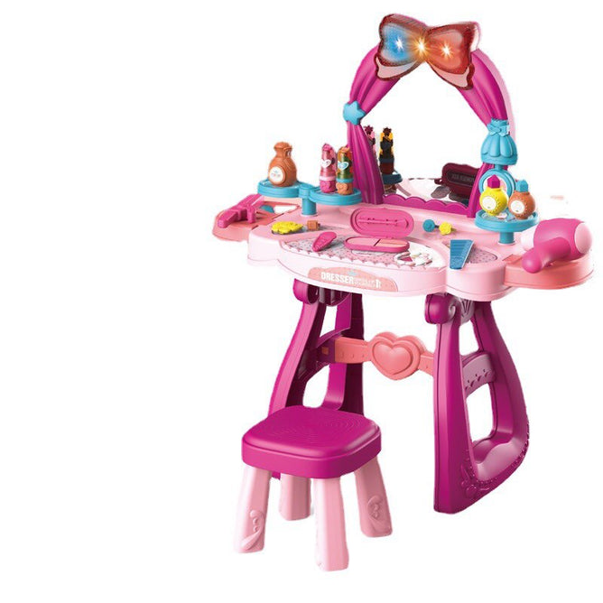 36 Pieces Pretend Play Make Up Desk Beautician Fashion Play set with Lights and Sounds For Kids
