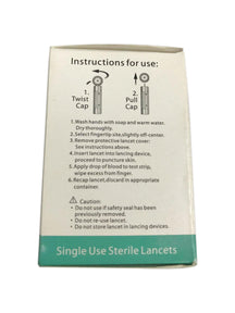 50Pcs 28g Lancet Universal Design Needles Soft Blood Glucose Medical Collecting Diabetes Testing