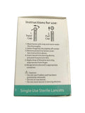50Pcs 28g Lancet Universal Design Needles Soft Blood Glucose Medical Collecting Diabetes Testing