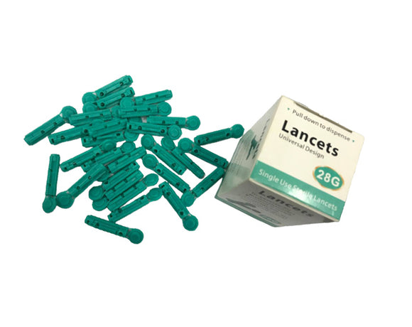 50Pcs 28g Lancet Universal Design Needles Soft Blood Glucose Medical Collecting Diabetes Testing