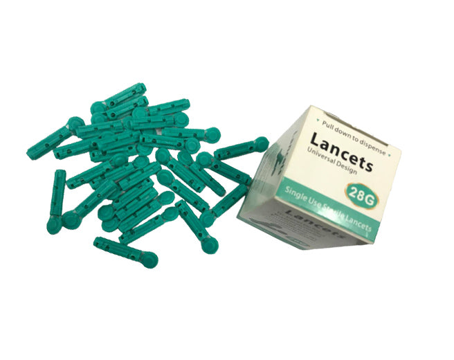 50Pcs 28g Lancet Universal Design Needles Soft Blood Glucose Medical Collecting Diabetes Testing