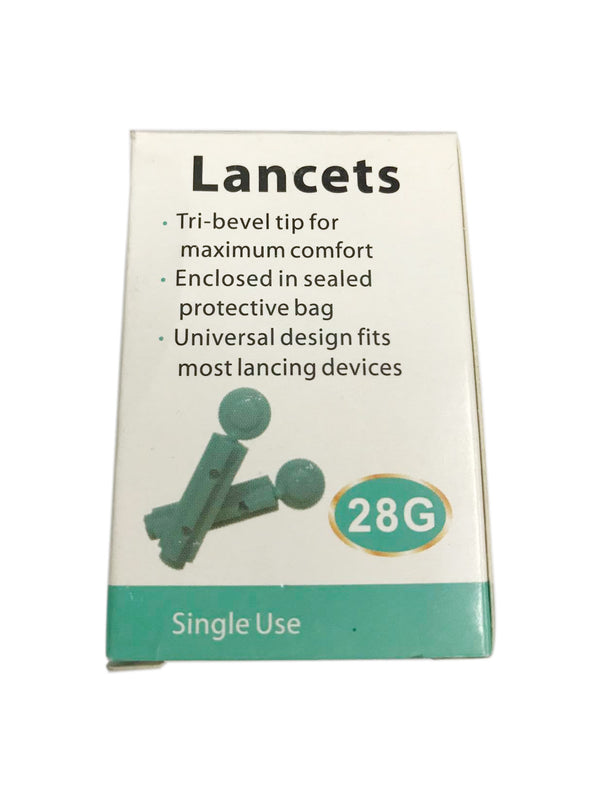 50Pcs 28g Lancet Universal Design Needles Soft Blood Glucose Medical Collecting Diabetes Testing