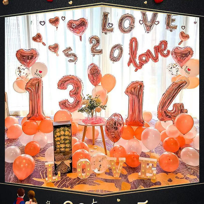 Car Trunk Birthday Party Layout Supplies Package Surprise Confession Proposal Romantic Scene Decorations