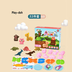Kids Interactive Game Enlightening DIY Colored Playdough Clay Toy For Children