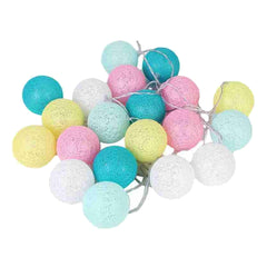 2/3/5M Cotton Ball LED Lamp String Lights Battery Fairy Lamp Decorative Light String Ball Thread Party Home Decoration