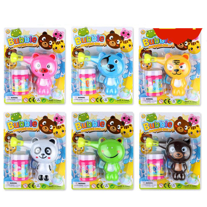 Cartoon Bubbles Gun Toy With Different Fun Character design toys best gift For Kids
