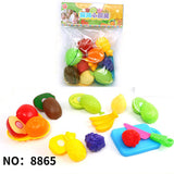 Pretend Play set 10 Pieces Mini Fruits Cutting toys with Accessories best gift for Kids