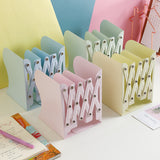 Retractable Book Shelves Support Stand Adjustable Bookshelf Desk Organizer Office Accessories