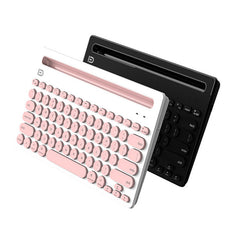 FD iK3381 78 Keys Battery Operated Portable Multi-Device Connection Bluetooth Wireless Keyboard
