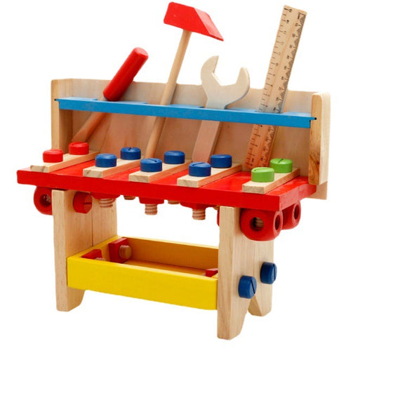 Early Education Puzzle Children's Wooden Tool Table Assembly and Disassembly Nut Combination toy best Gift for Kids