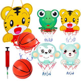 Portable Foldable Hanging Basketball Hoop Set with Ball and Pump Toys Best Gift for Kids