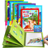 Early Learning Reusable Coloring Book Magic Water Drawing Book Sensory Enhance Creativity Toys for Kids