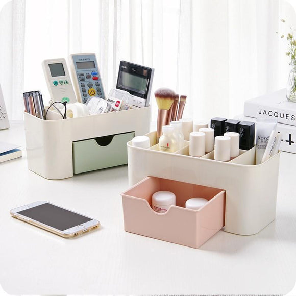 Drawer Type Desktop Storage Box Cosmetic Jewelry Box Simple Household Multi-Functional Make-up Dressing Shelf