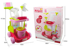 Pretend Play Little Helper House Cleaning Trolley Set Toy best gift for kids