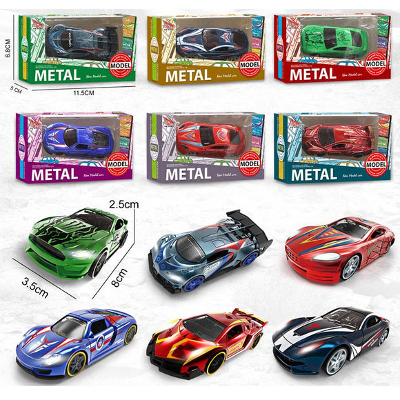 Alloy Cast 1:64 Scale Collectible Construction Vehicle Truck and Heroes Sport Cars Toy for Kids