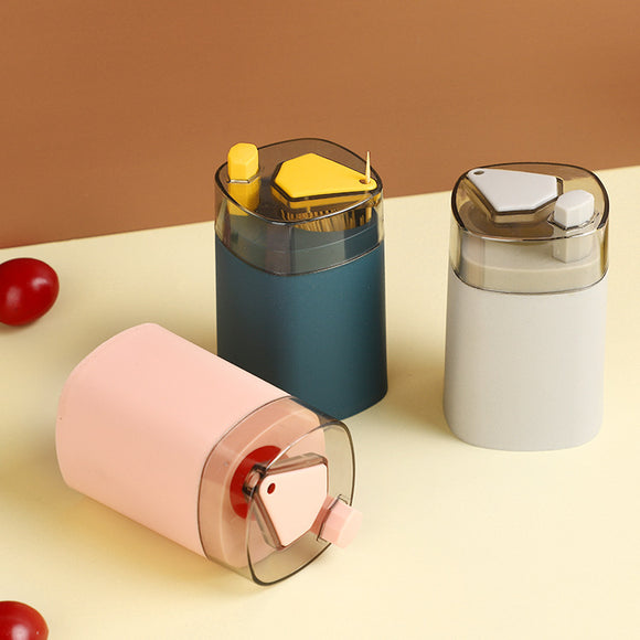 Creative Modern Style Self-Pressing Type Toothpicks Holder Plastic Dispenser for Kitchen Accessories