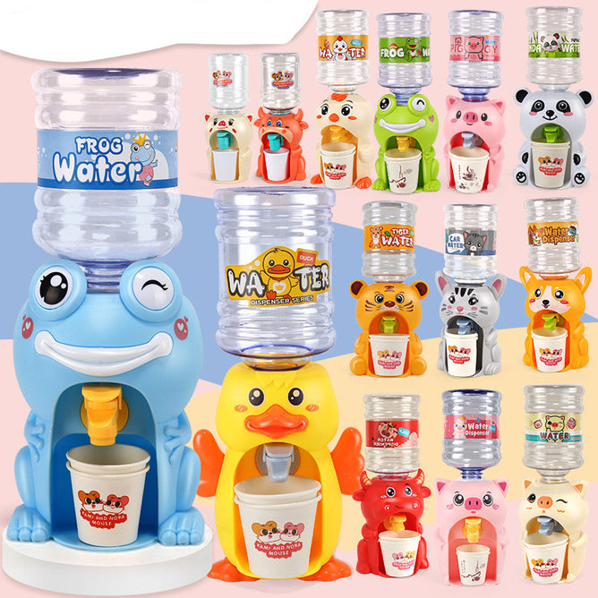 Cute Mini Water Dispenser for Juice Milk cup Drinking Fountain Simulation Kitchen Kids Toy