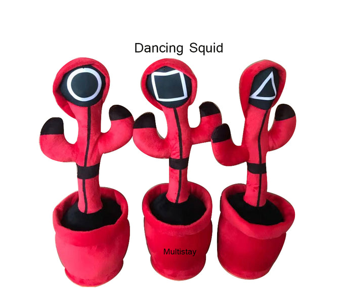 Squid Game Cactus Dance Toy 120 Song Cute Singing Talking Sing Voice Interactive best gift for Kids