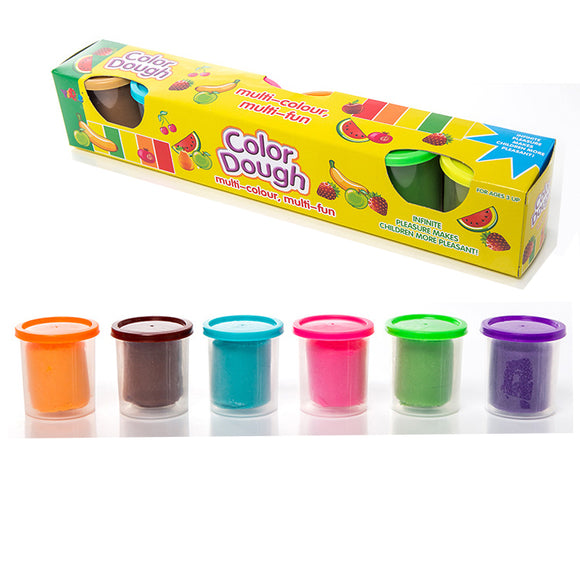 Multi-Color Clay Dough 6 in 1 Play Set Random Colors Children Toys best Gift for Kids