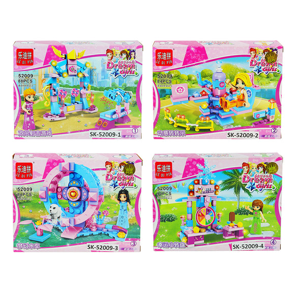 Dream Girls Mini Blocks Collectible Playsets Toys Best Gift  for Children