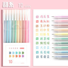 10 Pieces Fineliner Tip Colored Pens Writing Drawing Marker Pens Set for Bullet Journal Planner Note Calendar Coloring Art Projects