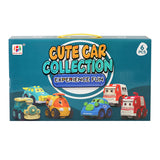 Friction Power Vehicle Playset Cute Car Collection Set of 6 Toys best gift for Kids