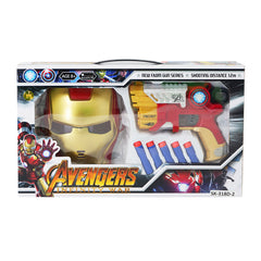 Super hero Foam Blaster Series with Ironman Mask Toys best gift for Kids