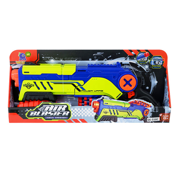Long Distance Blaster Shots Toy Guns for Kids with 12 Soft Foam Dart and Target Toys gift for Kids
